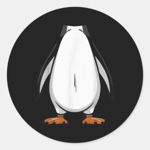 Adesivo Traje de Halloween de pinguim Engraçado Simples Fi