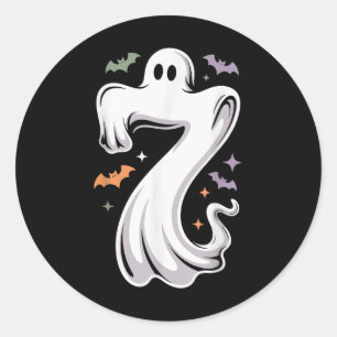 Adesivo Traje de Halloween engraçado meme de 7 fantasmas c