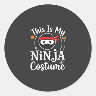 Adesivo Traje de Ninja Engraçado Design de Halloween_1