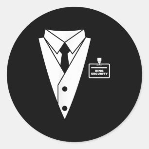 Adesivo Traje de Tuxedo para Portador de Aliança para Cria