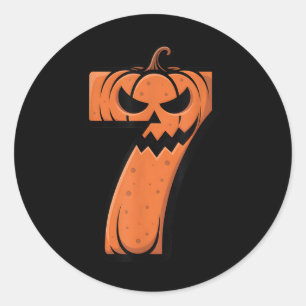 Adesivo Traje engraçado de Halloween 6 7 Meme 67 Halloween