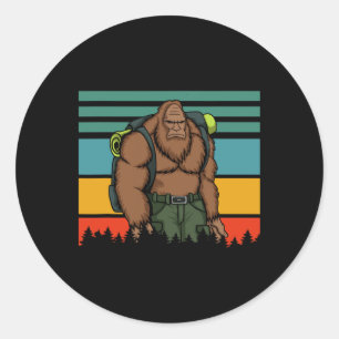 Adesivo Traje Vintage Retro Bigfoot Caminhada Família Comb