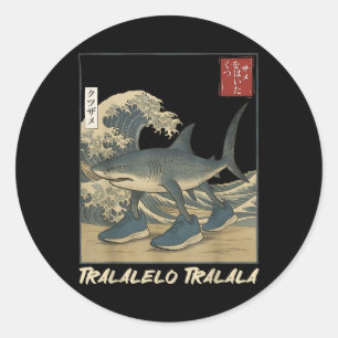 Adesivo Tralalalero Tralala Shark Italiano Brainrot Mema J