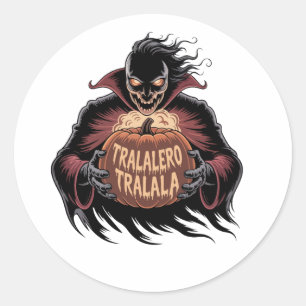Adesivo Tralalalero Tralala Vampire Pumpkin Halloween