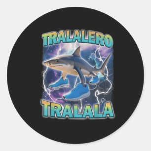 Adesivo Tralalero Tralala Rotação Cerebral Italiana Engraç