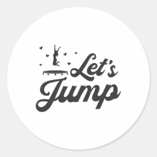 Adesivo Trampoline do vamos Jump Gymnast Engraçado Trampo