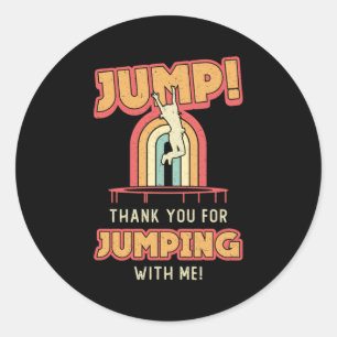 Adesivo Trampoline Jump Obrigado Gymntering Trampolining