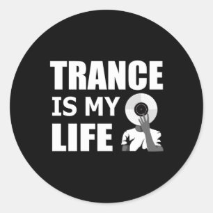 Adesivo Trance Techno Music Rave DJ House Dance Dift Idea