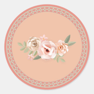 Adesivo Tranquilidade, pastel floral,