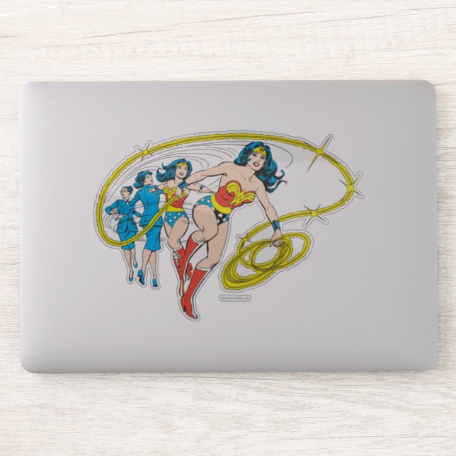 Adesivo Transformação da Mulher Maravilha (Computador)