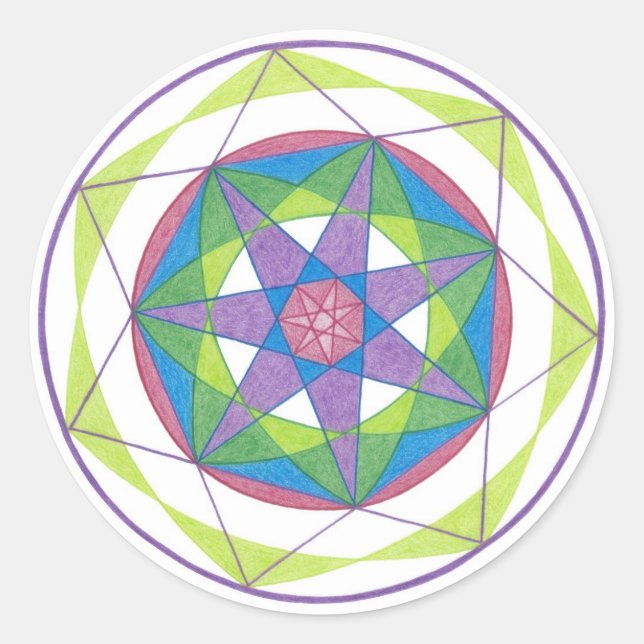 Adesivo Transformação Mandala (Frente)