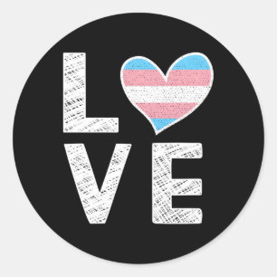Adesivo Transgender Love Trans Pride Flag