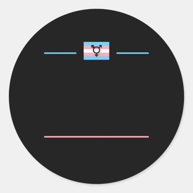 Adesivo Transgênero Dia Da Lembrança Trans Lgbtq Queer N (Frente)