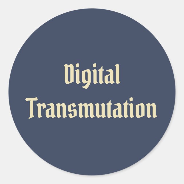 Adesivo Transmutação digital (Frente)