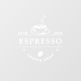 Adesivo transparente de cling para vitrine ou café