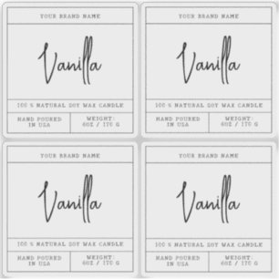 Adesivo transparente e moderno de etiqueta para ve