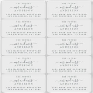 Adesivo Transparente Futuro Sr. Devolução Rótulos de En