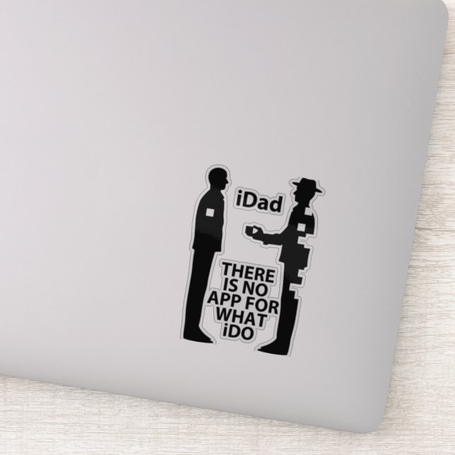 Adesivo Transparente "NO APP 4 iDAD" (Detalhe)