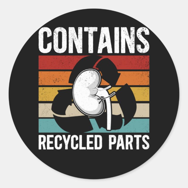 Adesivo Transplante De Rim Cuto Destinatário Do Órgão (Frente)