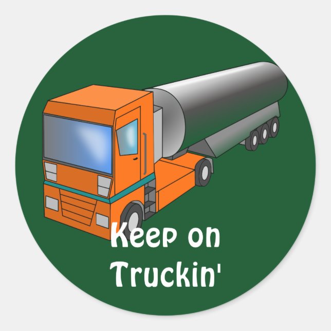 Adesivo Transportador de Caminhões de Gás para Crianças (Frente)