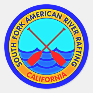 Adesivo Transportar de rio americano Califórnia de South