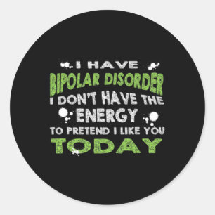 Adesivo Transtorno Bipolar Divertido Sensibilização Bipola