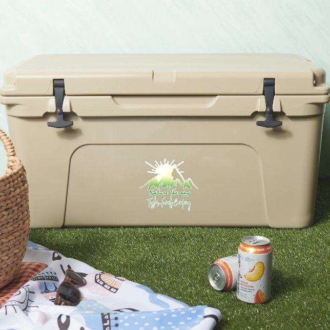 Adesivo Tratamento da natureza Camping familiar personaliz (Refrigerador)