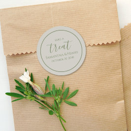 Adesivo Tratamento de Caligrafia Simples para Casamento Sa