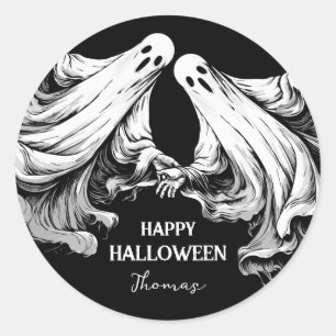 Adesivo Tratamento de festa feliz de Halloween assustador