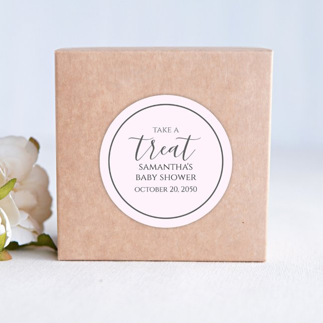 Adesivo Tratamento de Script de Caligrafia de Cuta Rosa Ch (Criador carregado)