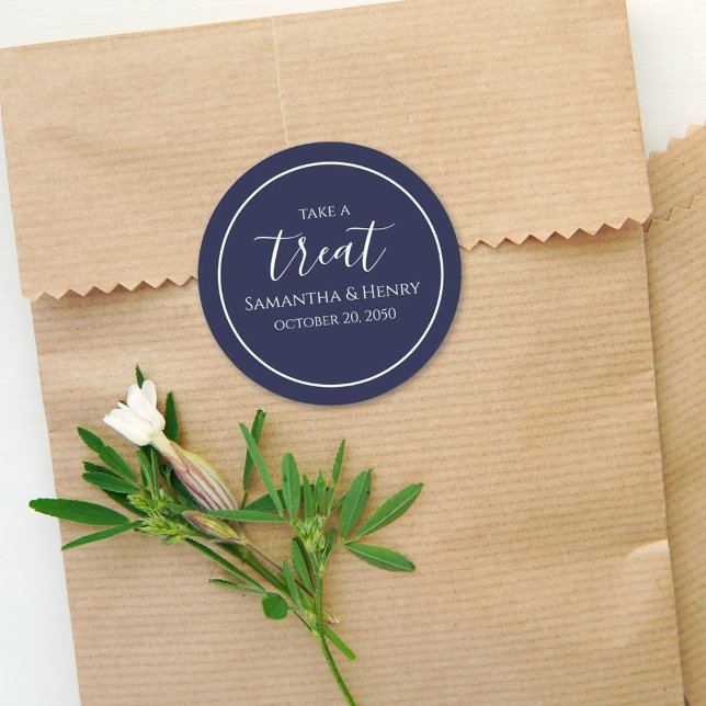 Adesivo Tratamento de Script de Caligrafia Simples Azul Ma (Criador carregado)