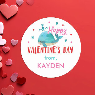 Adesivo Tratamento Personalizado de Baleia do dia de os na