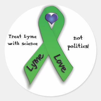 Adesivo Trate Lyme com ciência e não política!