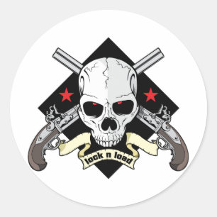 Adesivo Trave o crânio da carga de n