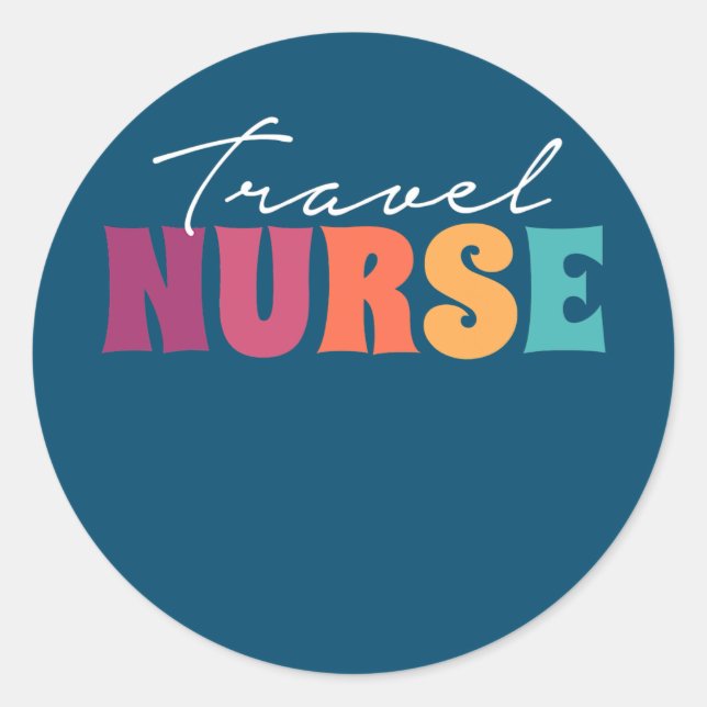 Adesivo Travel Nurse RN Transport Travel Nursing (Frente)