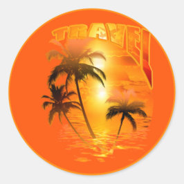 Adesivo Travel Sunrise Palme