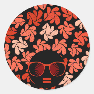 Adesivo Travesseiro Afro Love Coral Vermelho
