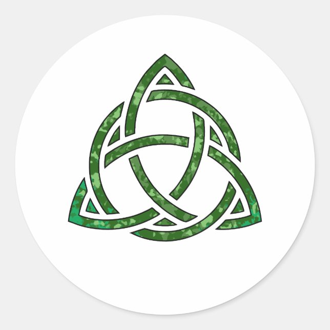 Adesivo travesseiro verde irlandês trifecta (Frente)