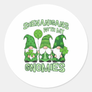 Adesivo Travessuras com gnomos dia de são patrício gnomo