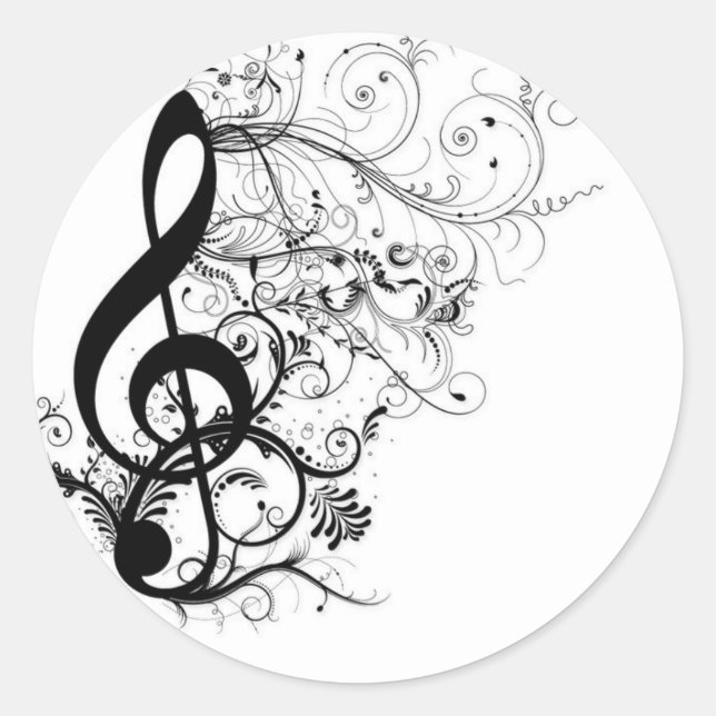 Adesivo Treble Cleff (Frente)