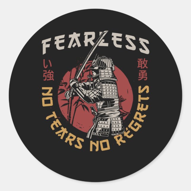 Adesivo Trecho de Samurai sem rosto - Samurai (Frente)