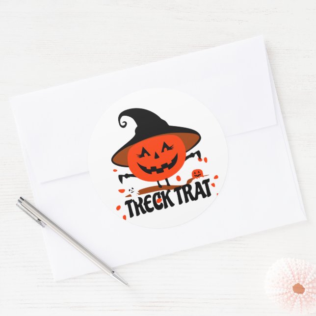 Adesivo Treck Trat Pumpkin sorrindo (Envelope)