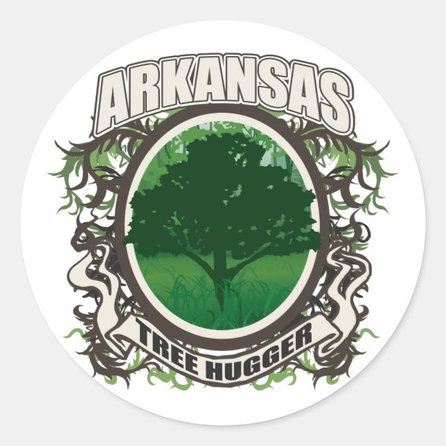 Adesivo Tree Hugger Arkansas (Frente)