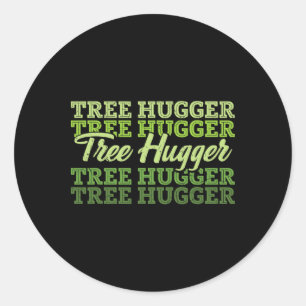 Adesivo Tree Hugger Earth Day Retro Nature Lover