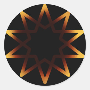 Adesivo Tree Of Life Fiery Orange Symbol