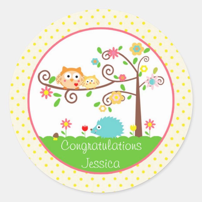 Adesivo Tree Owl Stickers (Frente)