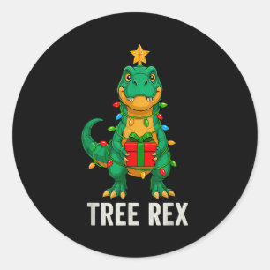 Adesivo Tree Rex Dinossauro Engraçado Natal