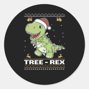 Adesivo Tree-Rex Funny Dinosaur Pun T-Rex