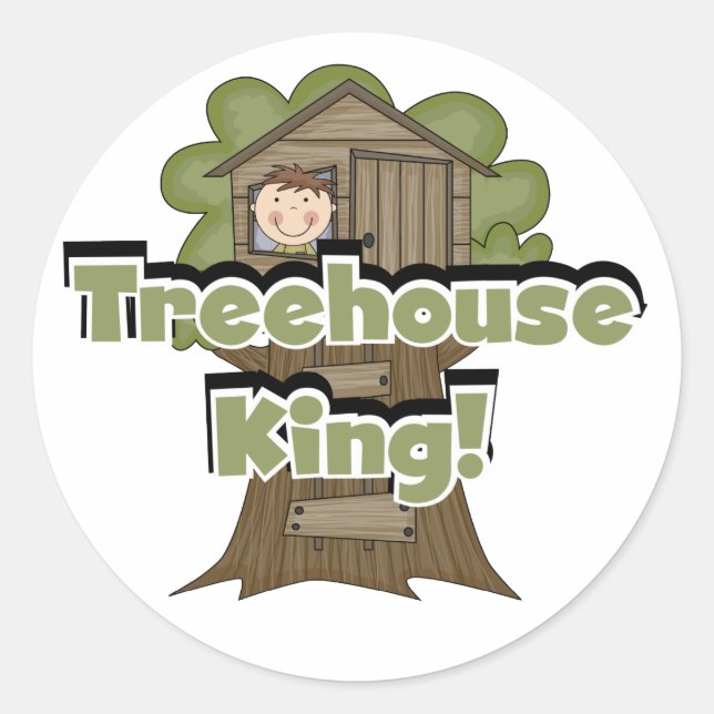 Adesivo Treehouse King Camisetas e presentes (Frente)