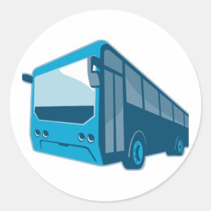 Adesivo treinador da camioneta expresso do turista retro